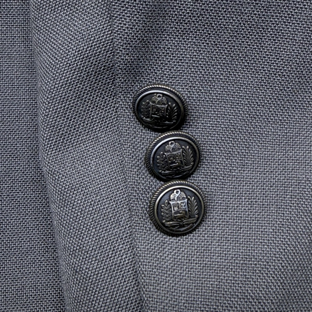 🟡 Croft & Barrow Wrinkle-Resistant Blazer Sport Coat Men's Size 46S Gray - Picture 10 of 12